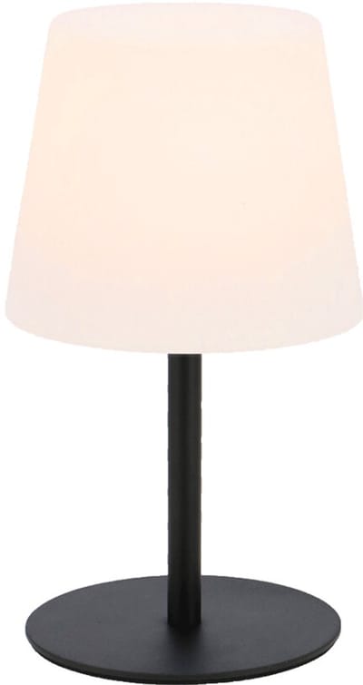 Travellife Elin Oplaadbare Lamp Zwart / Wit - Oplaadbare batterij - In 2 hoogtes te gebruiken: 26 cm en 36 cm - Voor binnen en buiten