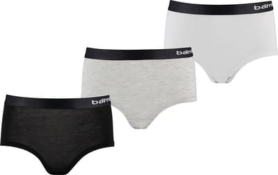 Apollo meisjes hipsters bamboo - maat 122/128 - 3-pack - multi black