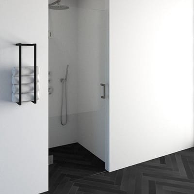 Brauer Void nisdeur helder glas 80x200 omkeerbaar incl. glascoating PVD RVS-kleurig geborsteld