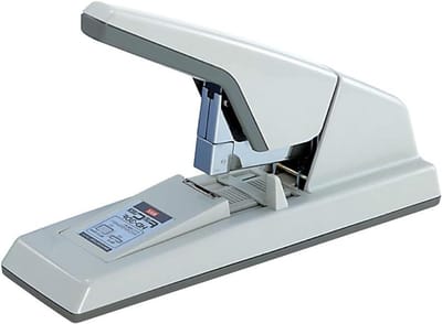 Nietmachine - Heavy Duty Nietapparaat - Papier Snel Verwerken - Flat Clinch Afwerking - 75 Vel Cap - Grijs