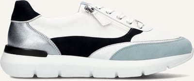 Hassia Bordeaux Sneakers - Leer - Dames - Wit - Maat 37