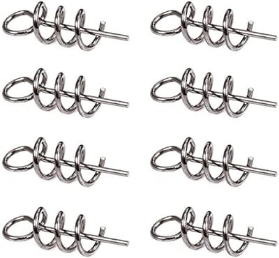 Dailygoody - Zachte Lokken Aas - Twist Lock - Eenvoudig in gebruik - 35mm - Vissen Crank Haak - 200 stuks - Geschikt voor Outdoor Vissen - Crank Haak