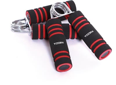Toorx Foam Handknijpers - 2 stuks - Zwart/Rood