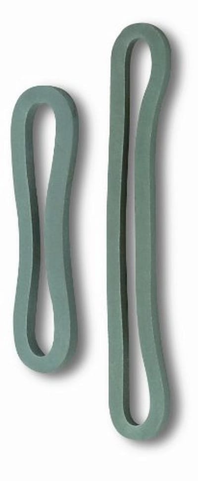 Set van 10 vierkante elastieken voor camping - 5 mm breedte - 120 mm lengte