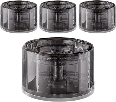 Wasmachine Anti-Vibratie Pads - Voetkussens Apparaten - Stabiliteit Vergroten - Druk Adsorptie Technologie - 4 Stuks - Zwart