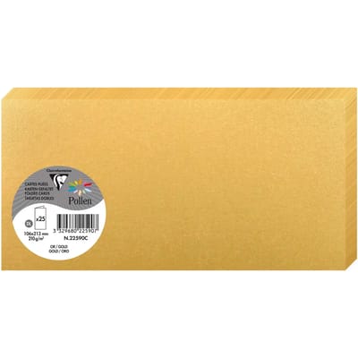 Clairefontaine Pollen dubbelgevouwen kaarten DL goud