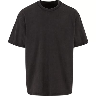 Build Your Brand - Vintage Heavy Loose T-Shirt - Black maat L