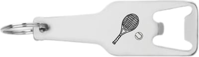 Akyol - tennisraket met bal flesopener - Tennis - beste tennisser - e echte tennis liefhebber - tennis - tennisbal - 105 x 25mm