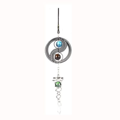 Dailygoods- Windgong Elegant - Decoratie voor Huis/Tuin - Hangende Windbel - Taichi Vorm - Stijlvol Ornament - Afmeting 40 cm
