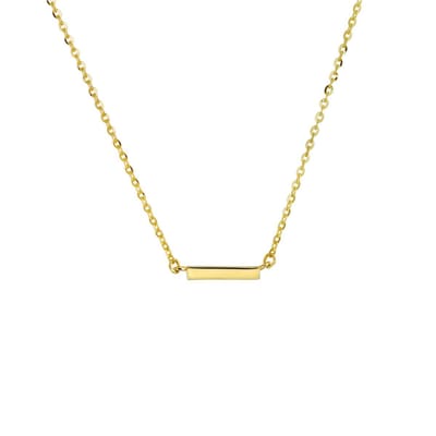 14K geelgoud collier balkje 41 + 4 cm 4017938