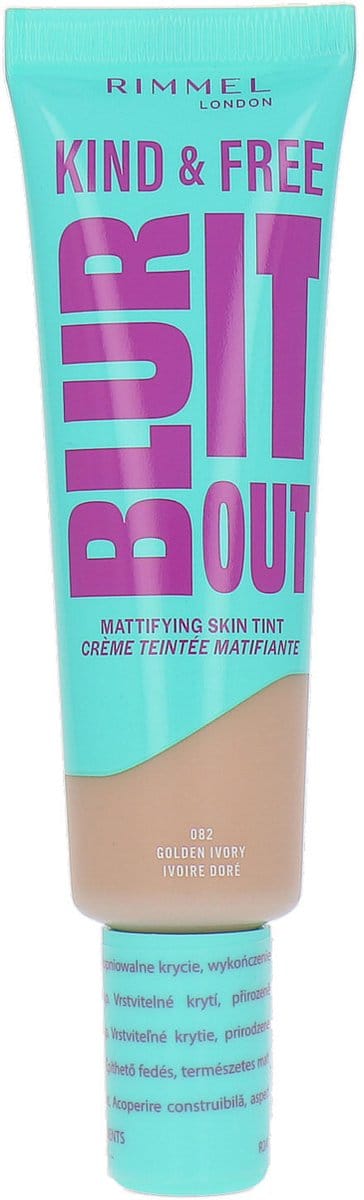 Rimmel London Kind & Free BLUR IT OUT Mattifying Skin Tint 30ml (Various Shades) - 082 Golden Ivory