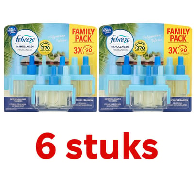 Ambi Pur / Febreze navullingen Polynesian Waves - Voordeelverpakking 2 x 3 stuks