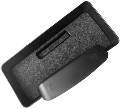 Dailygoods- Opbergdoos - Geschikt voor B/Y*D Atto 3 Yuan Plus 2022-2023 - ABS - Zwart - Auto-opbergaccessoires - Vergroot opslagruimte - Beschermt instrumentenpaneel - Auto-organizer