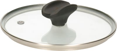 5Five universele pannendeksel voor pannen van 16 cm - glas - stoomgaatje - D17 x H6 cm
