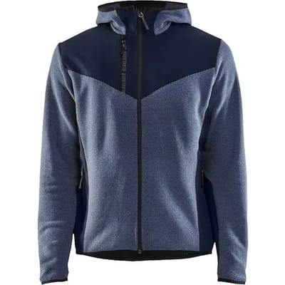 Blaklader Gebreid jack met softshell - Gevoelloos blauw/Donkerblauw - 2XS