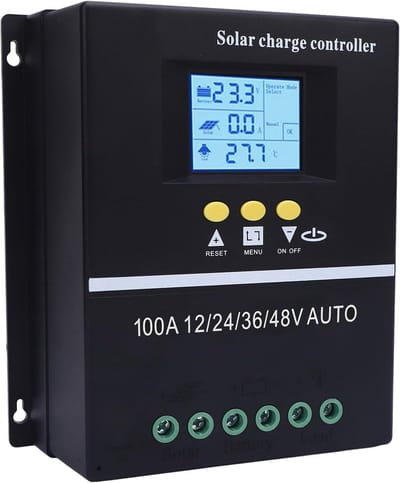Zonne Laadregelaar - MPPT Controller - Batterij Systeem - Realtime LCD Scherm - 12V tot 48V