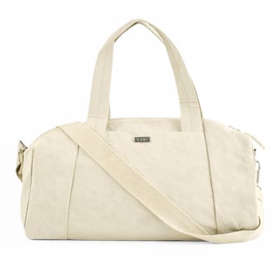 Solier SM05 Shala – Sporttas dames – Lichtgewicht – Ruim hoofdvak – Verstelbare schouderriem – Beige