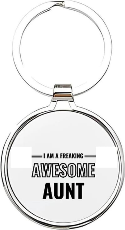 Akyol - i am an freaking awesome aunt Sleutelhanger - Tante - de leukste tante - tante sleutelhanger - sleutelhanger - sleutelhanger voor tantes - familie sleutelhanger - verjaardagscadeautje - cadeau voor de liefste tante - aunt - 4 x 7,5 CM