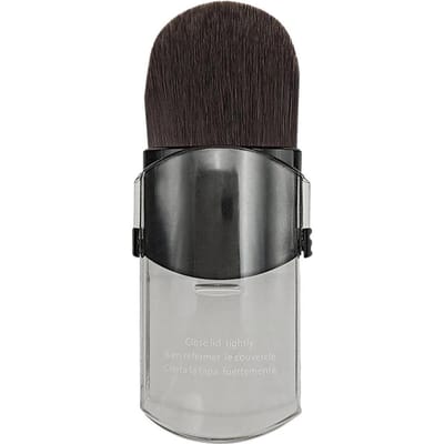 Draagbare Reis Mini Kleine Telescopische Blusher Make-up Kwasten Zacht Enkele Gezicht Foundation Poeder Kwasten met Deksel Cosmetische Gereedschappen 1pcs gray