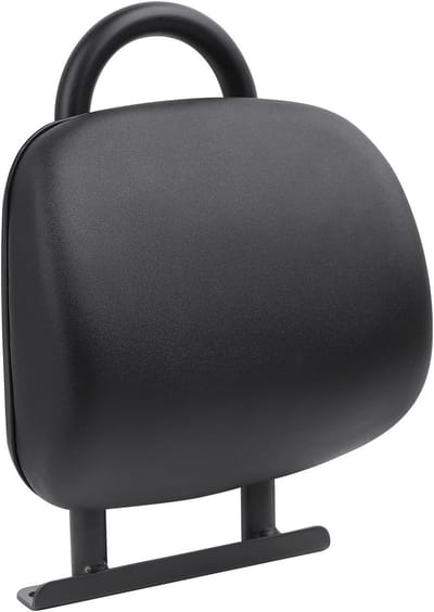 Motorfiets Rugsteun - Verstelbare rugleuning - Comfortabel Reizen - Zacht PU-leer - 10-20 cm - Zwart