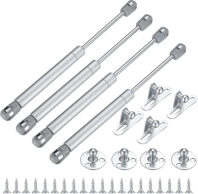 Dailygoods - Hydraulic Gas Pressure Spring - 100 Nm Gasdrukdemper voor Deuren en Meubels - Set van 4
