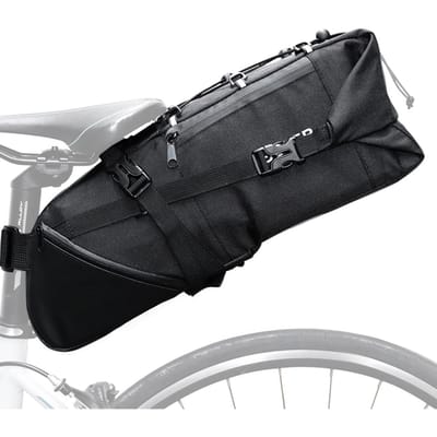 Lixada Fietszadeltas 3-10L Grote capaciteit Mountain Road MTB Fiets Fietsen Staarttas Opslag zwart