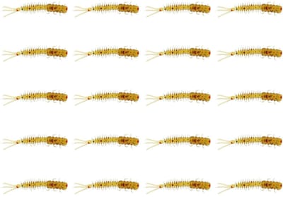 Dailygoods- Kunstaas 20 Stuks - Insect Aas 45mm - Vissen Jig - Geschikt Voor Bas/Karper/Forel - PVC Materiaal - Hoge Levensduur