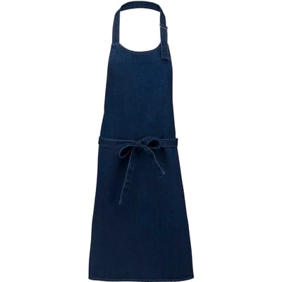 Schort/Tuniek/Werkblouse Unisex One Size Kariban Denim 100% Katoen