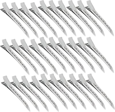 50 Stuks Haarclips, 9 cm, Duckbill Clips van Zilver Metaal, Haarstyling Benodigdheden voor Vrouwen en Meisjes, Ideaal voor DIY Kapsels en Kapsalon Gebruik