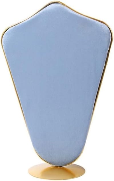 Sieradenstandaard Dubbelzijdig - Kettinghouder Organizer - Sieraden Tentoonstellen - Fluwelen Afwerking - 10x10x10 mm - Lichtblauw