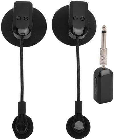 Dailygoods- Fluitmicrofoon Draadloos - Stabiele Saxmicrofoon - 360° Rotatie - Aanpasbare Microfoon - 2.4G Draadloze Technologie - Geschikt voor Muziekuitvoeringen