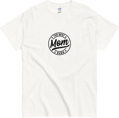 Dames Tshirt - Kado voor Mama - Tekst: De Beste Moeder Ooit - Wit - S