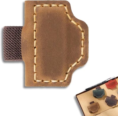 Magnetische lederen boekenlegger met penhouder in retrostijl, gepersonaliseerde boekenlegger, unieke cadeaus voor lezers en boekaccessoires voor boekenliefhebbers