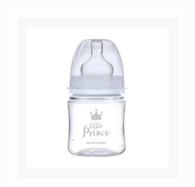 Canpol Babies | Little Prince | Easy Start Anti-Koliek babyfles | blauw | 0m+ | 120ml | 120 ml