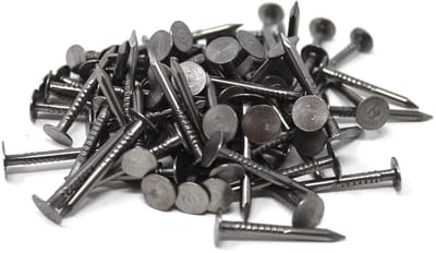 Dailygoody - Bandpennen - Spijkers met Grote Ronde Kop - 125 Stuks - 22 mm - Ideaal voor Bevestigen - Lange Scherpe Punten