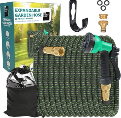 Expandeerbare Tuinslang 30,5 m met 8 Functies Spuitpistool voor Tuinaccessoires