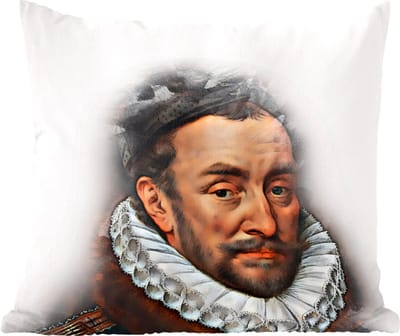 Sierkussens - Kussentjes Woonkamer - 50x50 cm - Willem van Oranje - Kunst - Wit