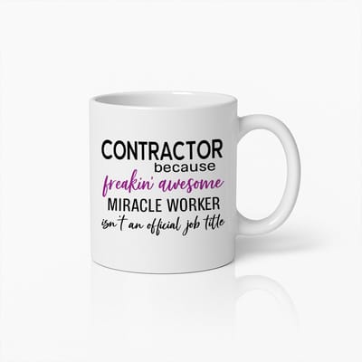 Aannemer Mok 330ml – Geweldig Wonderwerker Koffiebeker – Grappig Cadeau voor Aannemers & Hardwerkende Professionals
