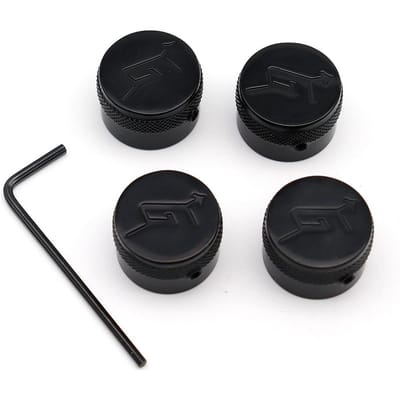 4 Stuks Gretsch “G” Logo Knop Met Pijl Bediening black