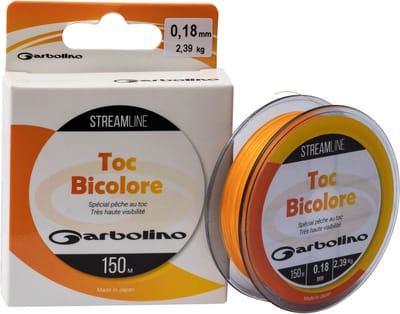 Garbolino Streamline Toc Bicolore 150m (Fluo Orange) - Maat : 0.18mm