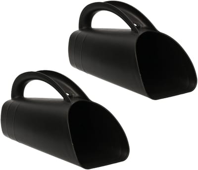 Prosperplast Gieter schep - 2x - multifunctioneel - zwart - 12 cm - planten water geven