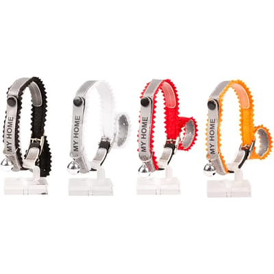 Duvoplus - Aandrukroller - Kat - Kattenhalsband Reflecterend Adres 20-30cm / 10mm Gemengde Kleuren - 1st