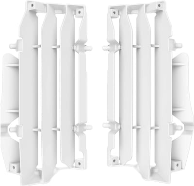 Radiator Beschermers - Motor Onderdelen - Motor Beschermen - Sterk Polypropyleen - Set van 2 - Wit