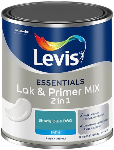 Levis - Essentials Lak & Primer Mix - Shady Blue B60 - Mengverf - 1 L