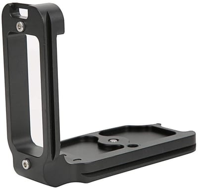 Dailygoody - L-vormige snelkoppelingsplaat - aluminium - Handheld beugelhandvat - zwart - DSLR-camera - D850 - camera accessoires