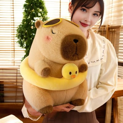 Klikkopers® - Capybara Knuffel - 45 CM - Capibara Knuffel - Kawaii Knuffel - Kawaii Kussen - Jumbo XL - Grote Knuffel