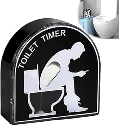 Toilettimer 5 minuten - Zandloper voor Efficiënt Tijdmanagement - Creatief Cadeau voor Mannen en Vaderdag