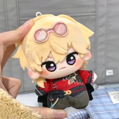 10 Cm Anime Honkai: Star Rail Aventurine Kawaii Cosplay Zacht Schattig Katoen Body Rugzak Hanger Pluche Sleutelhanger Cadeau Kerst beige