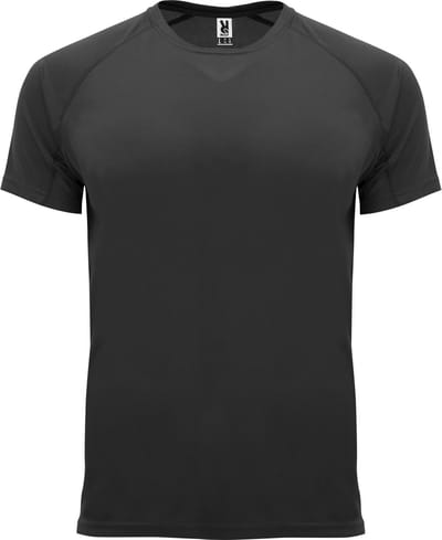 Zwart heren 2 pack sportshirt korte mouwen Bahrain merk Roly maat XL