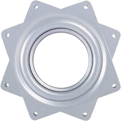 Draaitafel voor 360 graden rotatie met stalen bal - 4 inch, zilverkleurig
